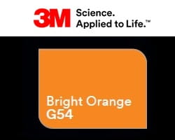 Folia 3M 2080-G54 Bright Orange Gloss 152cm