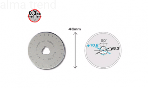 Ostrze krążkowe Olfa RB45-10 do trymerów Keencut (10szt)