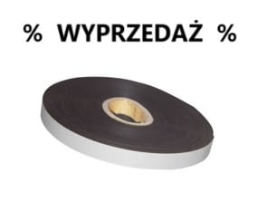 Pasek magnetyczny 1,0mm samoprzylepny 20mm x 30mb WYPRZEDAŻ