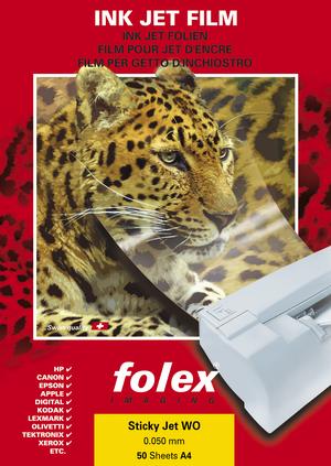 Folia samoprzylepna biała Folex Sticky Jet A4 (50ark)