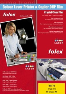 Folia przezroczysta dwustronna Folex BG-72 A4 (50ark)
